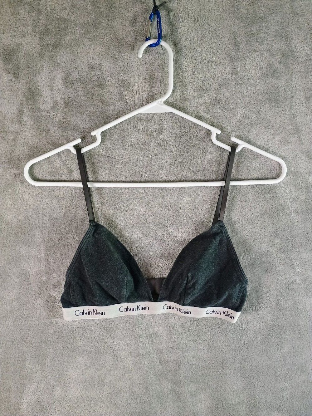 Calvin Klein Kids/Juniors Bralette Gray with Logo on Band Size Medium